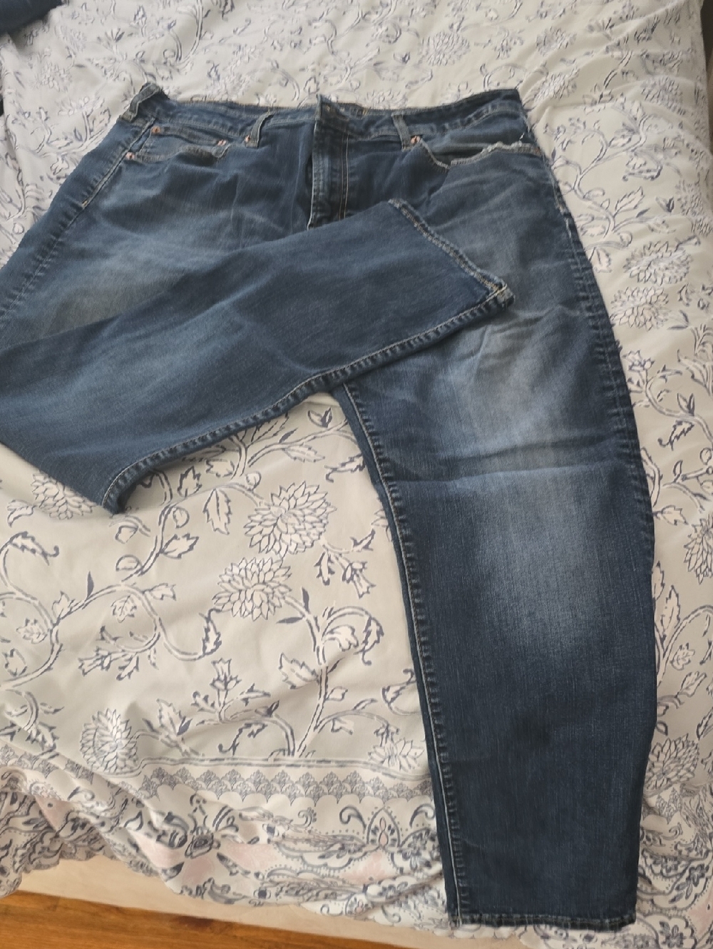 American Eagle Outfitters Men's Slim Straight Dark Blue Denim Jeans